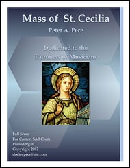 Mass of St. Cecilia SAB choral sheet music cover Thumbnail